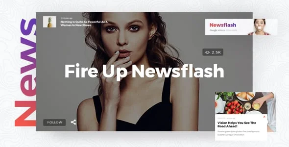 Newsflash - News Magazine WordPress Theme — homepage layout