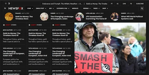 Newsfox –  Newspaper and Magazine WordPress Theme — single post layout