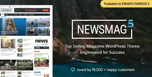 Newsmag - Newspaper & Magazine WordPress Theme — homepage layout