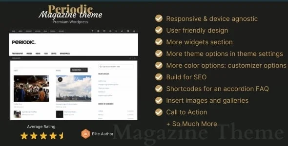 Periodic - A Premium WordPress Magazine Theme — homepage layout
