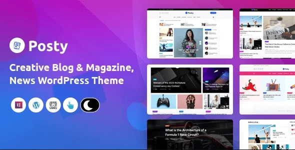 Posty - News Magazine WordPress Theme — homepage layout