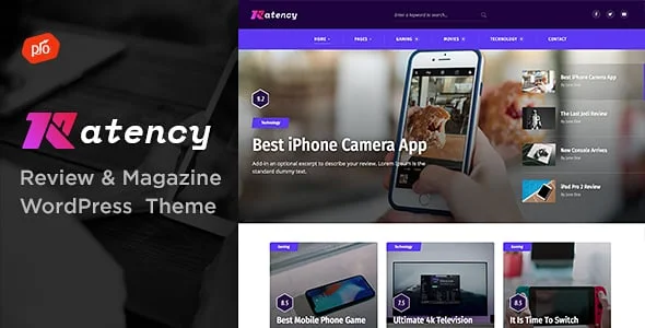Ratency - Review & Magazine WordPress Theme — homepage layout