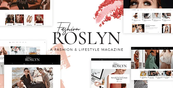 Roslyn - Blogger & Fashion Magazine WordPress Theme — homepage layout