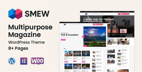 Smew - Multipurpose Magazine Wordpress Theme — homepage layout