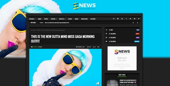 SNEWS |  Eye-catching Magazine, Reviews & Newspaper WordPress Theme — single post layout