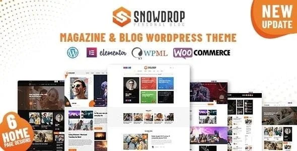 Snowdrop - Viral News & Magazine WordPress Theme — homepage layout