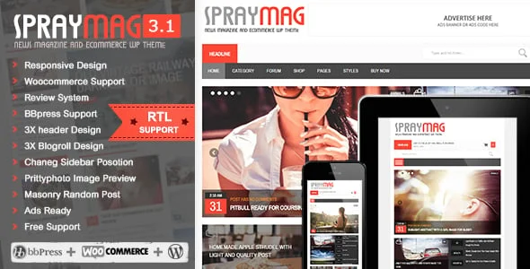 Spraymag - eCommerce, Magazine, Responsive Blog Theme — blog and article listing