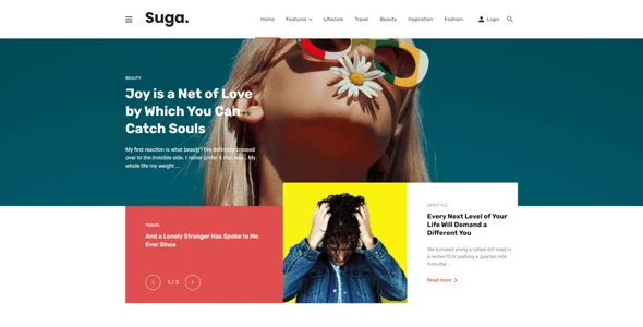 Suga - Magazine and Blog WordPress Theme — blog and article listing