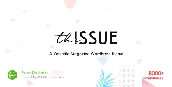The Issue - Versatile Magazine WordPress Theme — homepage layout