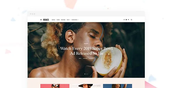 The Issue - Versatile Magazine WordPress Theme — interior page design