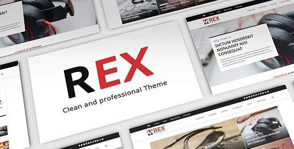The REX - WordPress Magazine and Blog Theme — homepage layout
