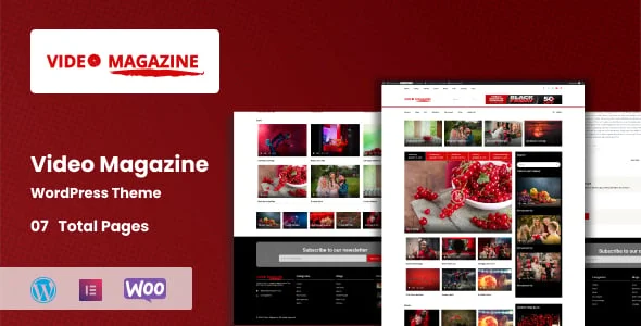Video Magazine - WordPress Magazine Theme — homepage layout