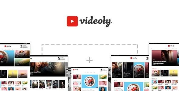 Videoly - Video WordPress Theme — homepage layout