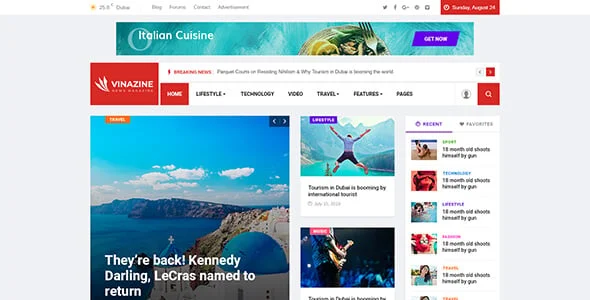 Vinkmag - AMP Newspaper Magazine WordPress Theme — blog and article listing