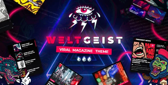 Weltgeist - Viral Magazine WordPress Theme — homepage layout