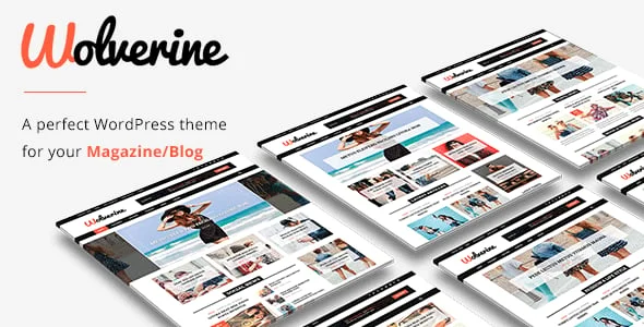 Wolverine - Magazine and Blog WordPress Theme — homepage layout