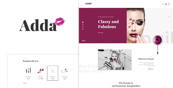 Adda - Blog & Fashion WordPress Theme — homepage layout