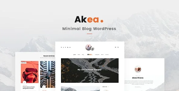 Akea - Blog WordPress — homepage layout