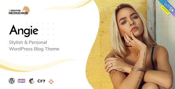 Angie - a Multi-Concept Blog Theme For WordPress — homepage layout
