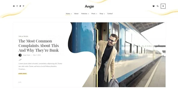 Angie - a Multi-Concept Blog Theme For WordPress — blog and article listing