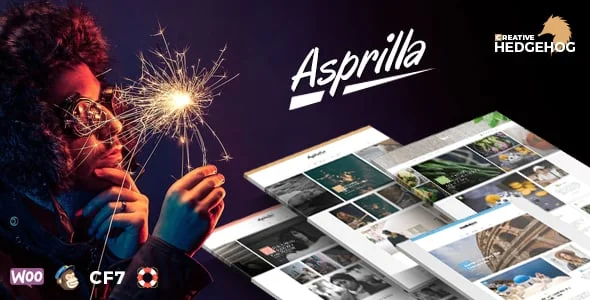 Asprilla - a Multi-Concept Blog Theme For WordPress — homepage layout