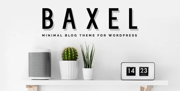 Baxel - Minimal Blog Theme for WordPress — homepage layout