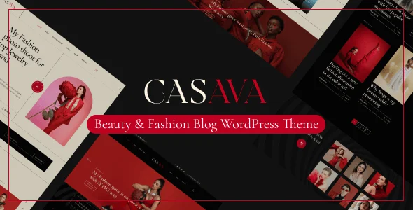 Casava - Beauty & Fashion Blog WordPress Theme — homepage layout