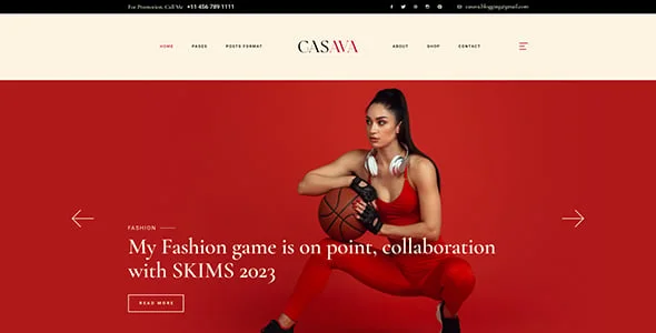 Casava - Beauty & Fashion Blog WordPress Theme — blog and article listing