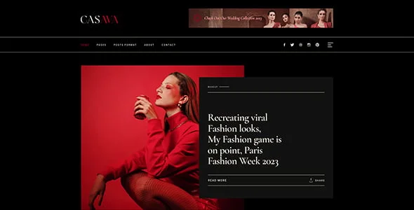 Casava - Beauty & Fashion Blog WordPress Theme — single post layout