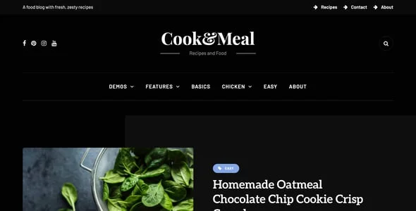 Cook&Meal - Food Blog & Recipe WordPress Theme — design detail view