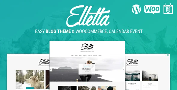 Elletta - Blog News, Calendar & Shop Theme WordPress — homepage layout