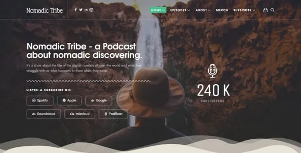 Episody - Podcast Audio WordPress Theme — blog and article listing