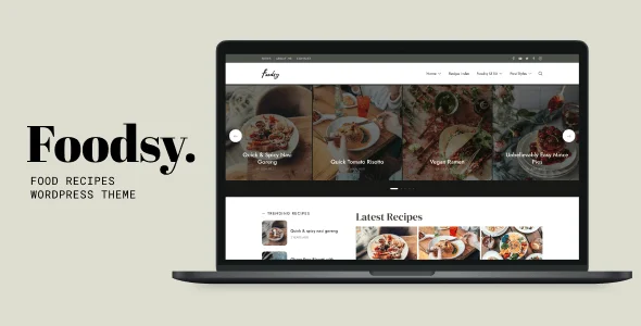 Foodsy - WordPress Food Blog Theme — homepage layout