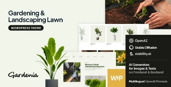 Gardenia - Gardening Blog WordPress Theme — homepage layout