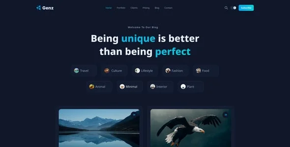 Genz - Creative Personal Blog / Portfolio Elementor WordPress Theme — single post layout