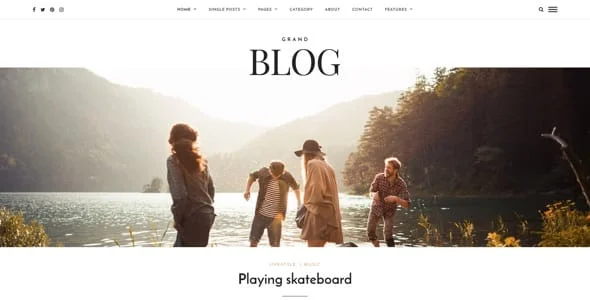 Grand Blog WordPress — blog and article listing