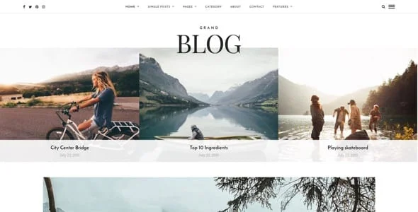 Grand Blog WordPress — single post layout