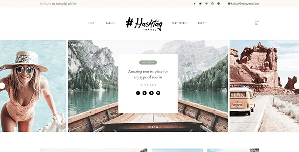 Hashtag - Personal Blog WordPress Theme — blog and article listing