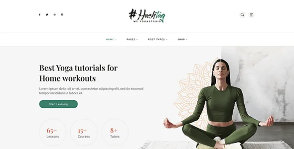 Hashtag - Personal Blog WordPress Theme — interior page design