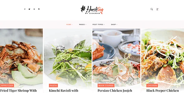 Hashtag - Personal Blog WordPress Theme — design detail view