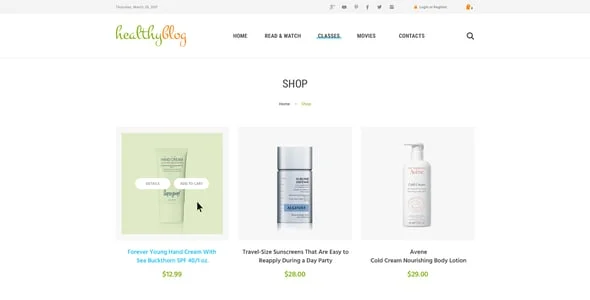 Healthy Blog - Blog WordPress Theme + Store — single post layout