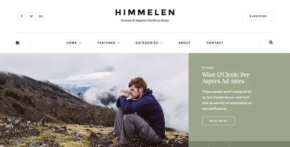 Himmelen - Personal Minimal WordPress Blog Theme — blog and article listing
