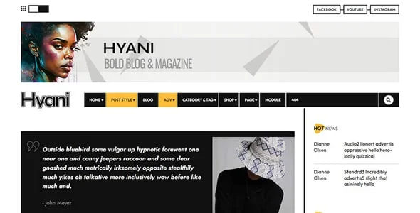 Hyani – Bold Blog and Magazine — single post layout