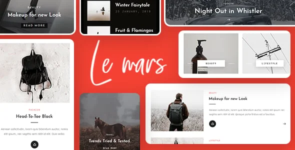 Lemars - Personal Blog WordPress Theme — interior page design