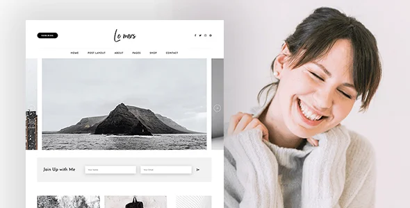 Lemars - Personal Blog WordPress Theme — design detail view