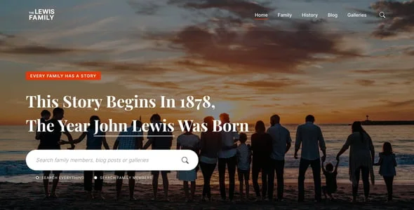Lineago - Genealogy WordPress Theme — blog and article listing