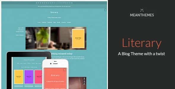 Literary - A WordPress Blog Theme With A Twist — homepage layout