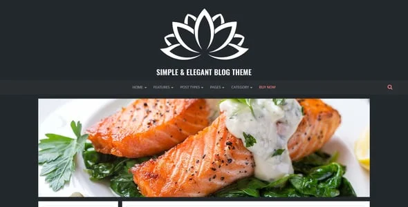 Lotos - Simple Blog Theme — design detail view