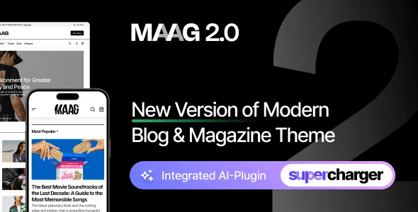 Maag - Modern Blog & Magazine WordPress Theme — homepage layout