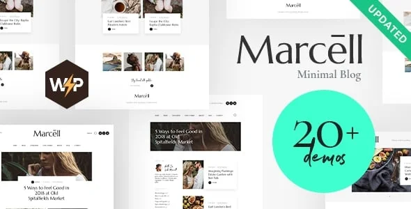 Marcell | Personal Blog & Magazine WordPress Theme — homepage layout